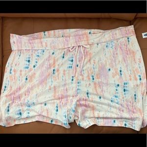 Foldover-Waist French Terry Yoga Shorts 5” Inseam